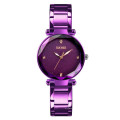 SKMEI Fashion Edelstahl Dame Elegante Uhr Luxus Starry Quarzuhren Reloj Mujer 9180